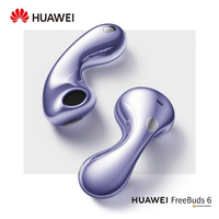 Original HUAWEI Freebuds 6 Earphone TWS Wireless Bluetooth 5.2 Open-fit ANC Noise Reduction Earbuds Long Battery Life Waterproof