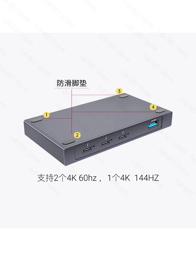 2026 For WERO Thunderbolt 4 Hub HUB Dock Thunderbolt 5/4/USB4 Universal 25 JHL8440 mac for