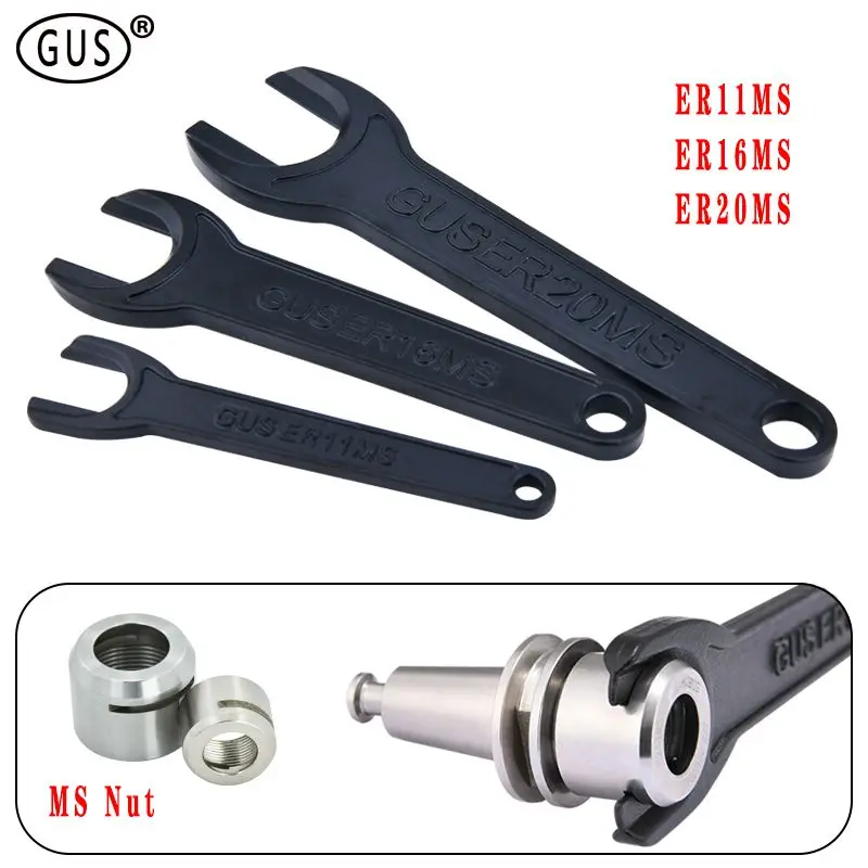 A M UM MS Type ER Chuck Hexagonal Wrench Nut Key ER8 ER11 ER16 ER20 ER25 ER32 ER40 ISO20 ISO25 APU CNC Milling Lathe Tool Wrench