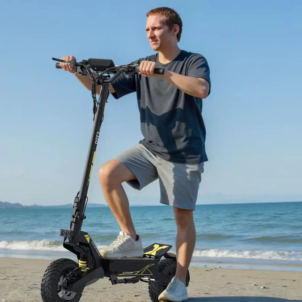 OOTD T10 Peak City Elektroroller, 500W Motor, 48V 13,5AH Akku, 11 Zoll Tragbarer Roller mit 25KM/H Geschwindigkeit und 60KM Reichweite