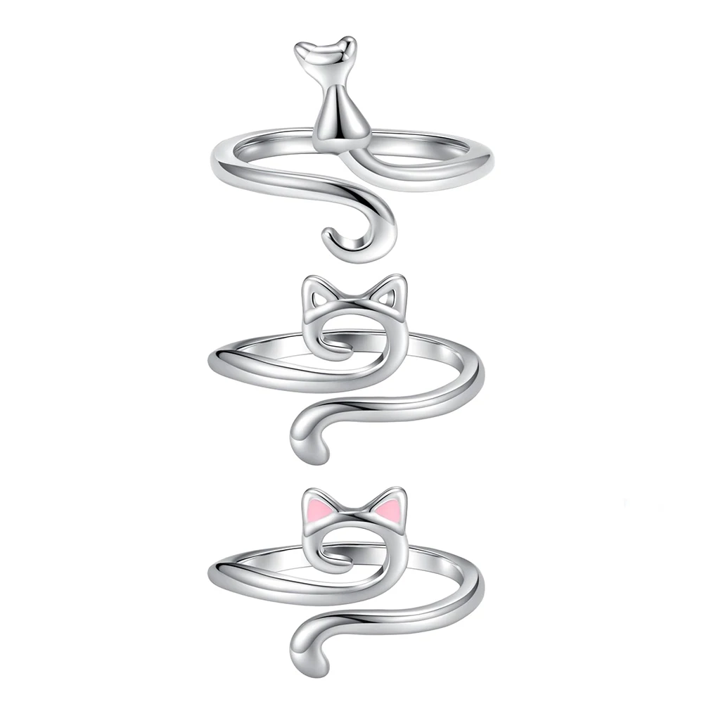 3Pcs Cat Shaped Crochet Ring Tension Regulator Tool