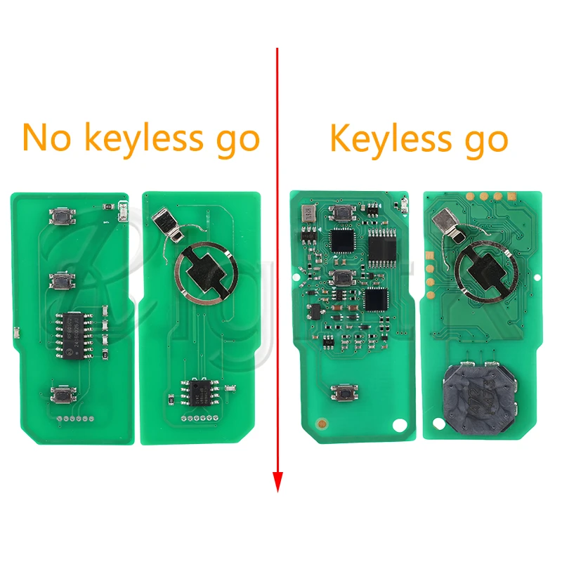 

312/433MHz Keyless Go Smart Car Key Fob MOZB21TG MOZB31EG for Toyota Prius 2004 - 2009 4D Chip Remote Control Key 2/3 Buttons