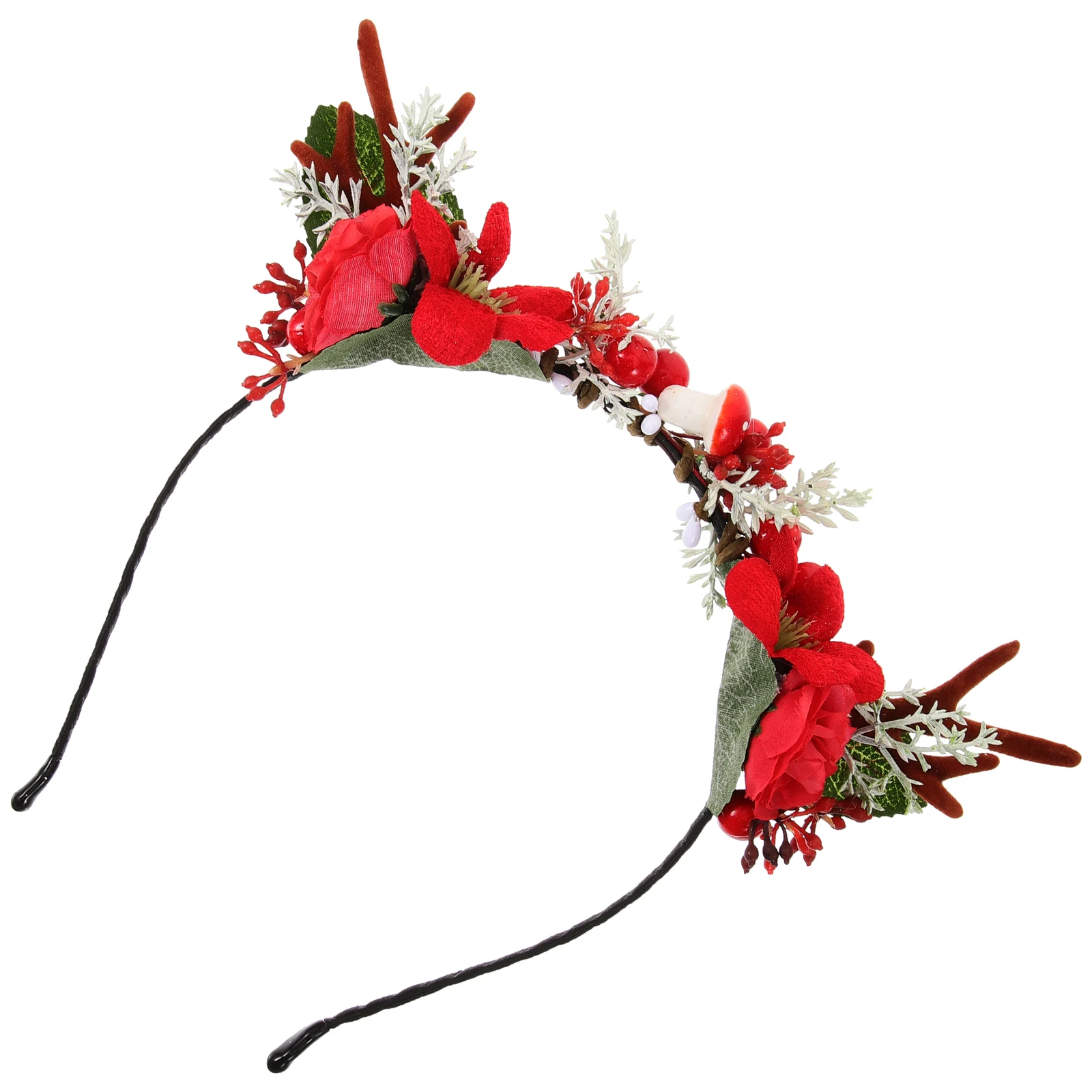 

Christmas Antlers Headb Girls Women Party Costume Pinecone Hair Clasp Festive Hoop Hairb s Christmas Themed Gifts