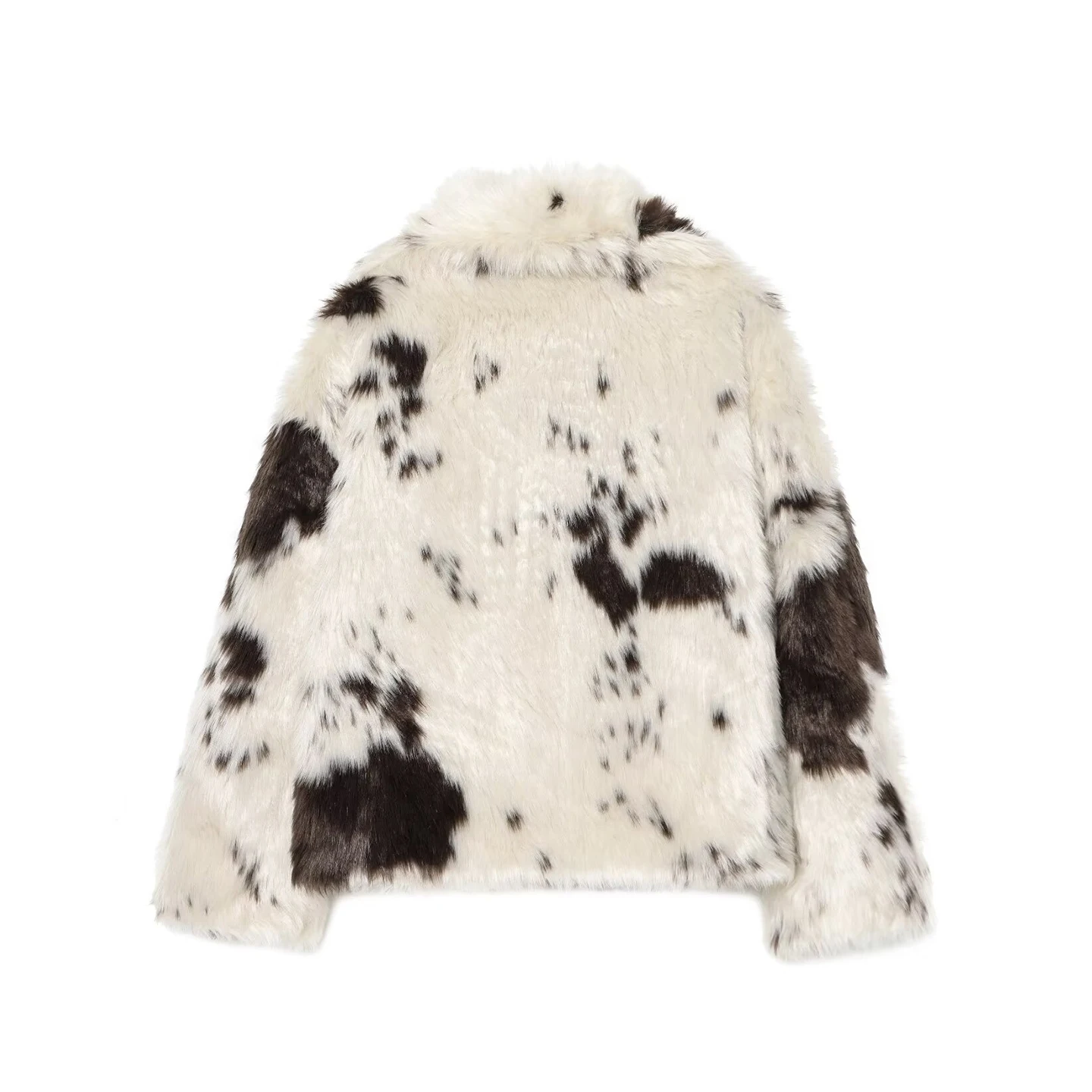 Ele Multi-Color Lange Sve ort Jaet Z Dames Faion 2025, nieuwe collectie, warme losse pasvorm, knoopsluiting