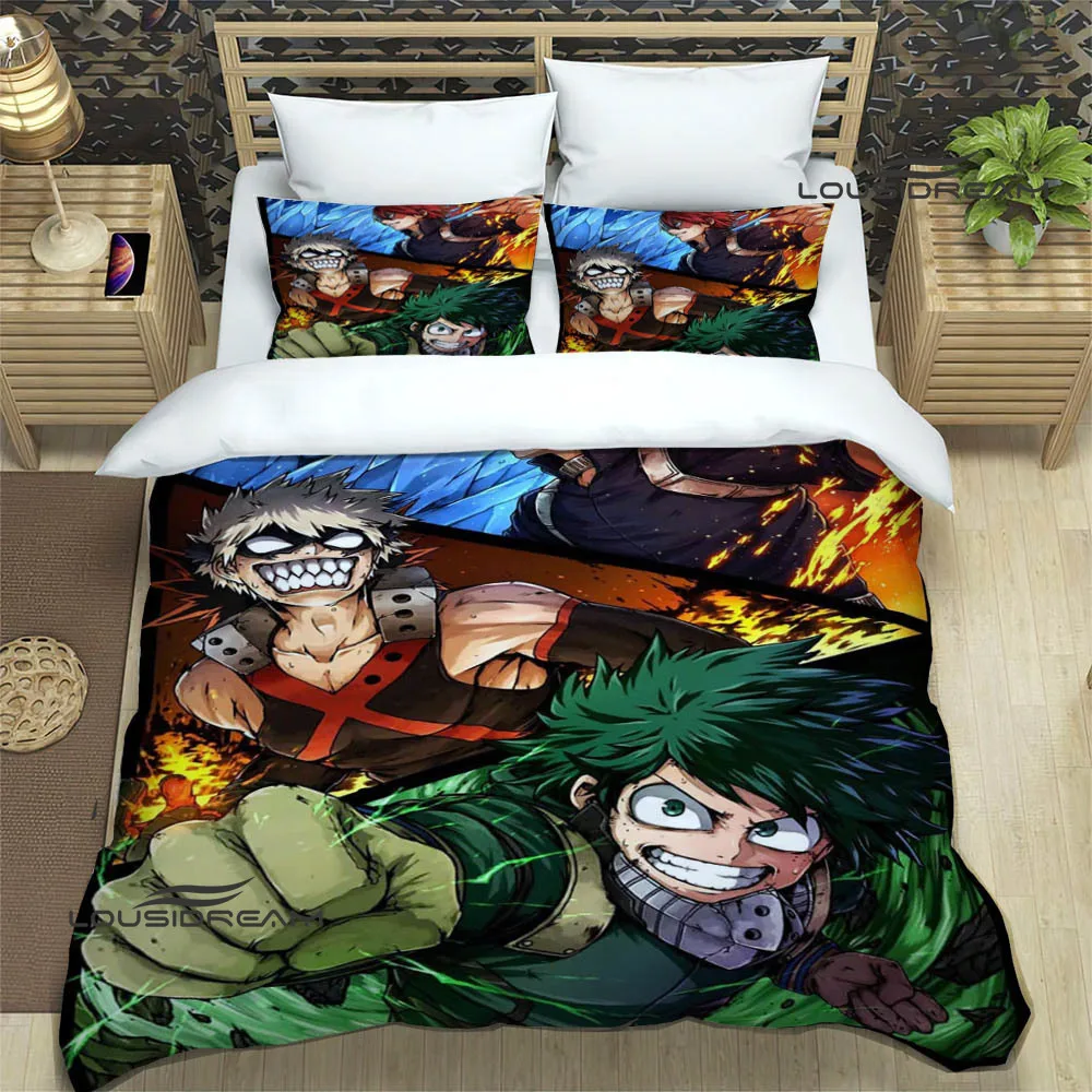 My Hero Academia Cartoon Bedding Sets exquisite bed supplies set duvet cover comforter set bedding set luxury birthday gift