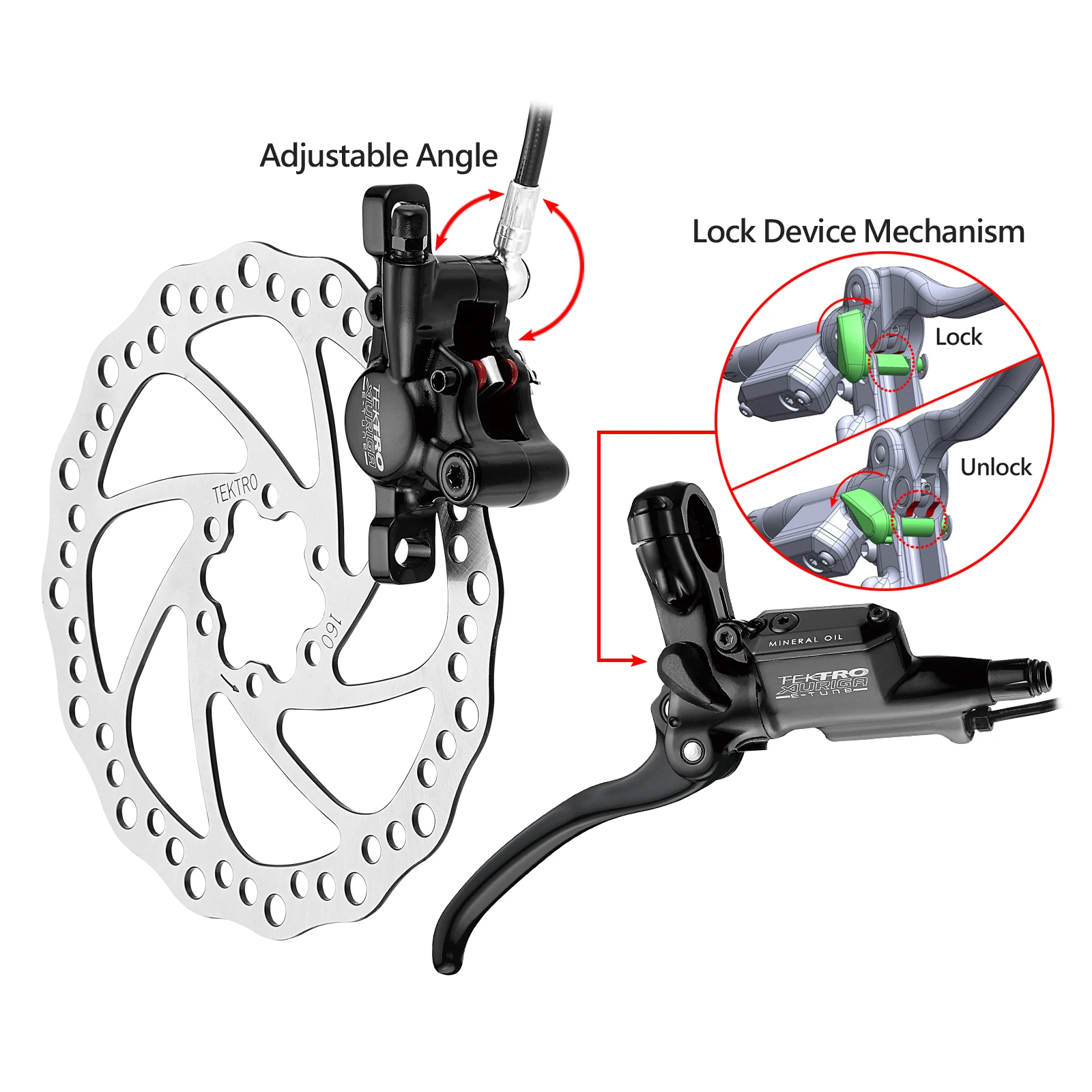 

2019 hot selling TEKTRO disc brake for E- bike mechanical