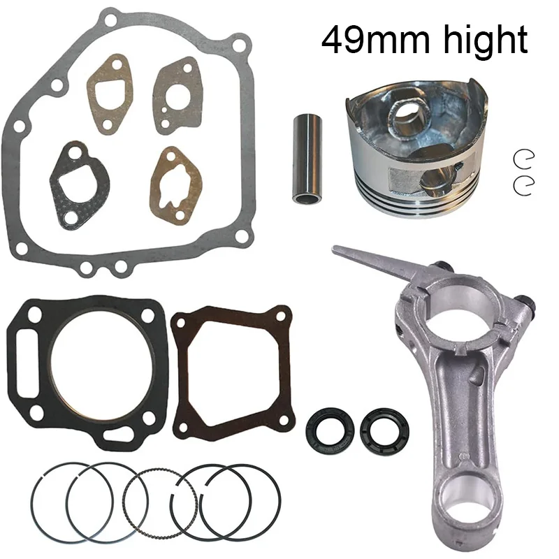 

68MM Piston Ring Connecting Rod Engine Kit For Honda GX160 5.5HP GX200 6.5HP 168F Full Gasket Set Oil Seal Water Pump