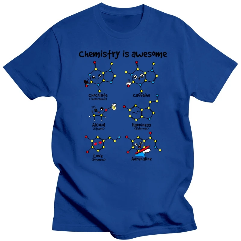 Tshirt Women Cute Chemistry Is Awesome Print Tops Novelty Funny Tee Women Harajuku Streetwear Summer XS-4XL T Shirt