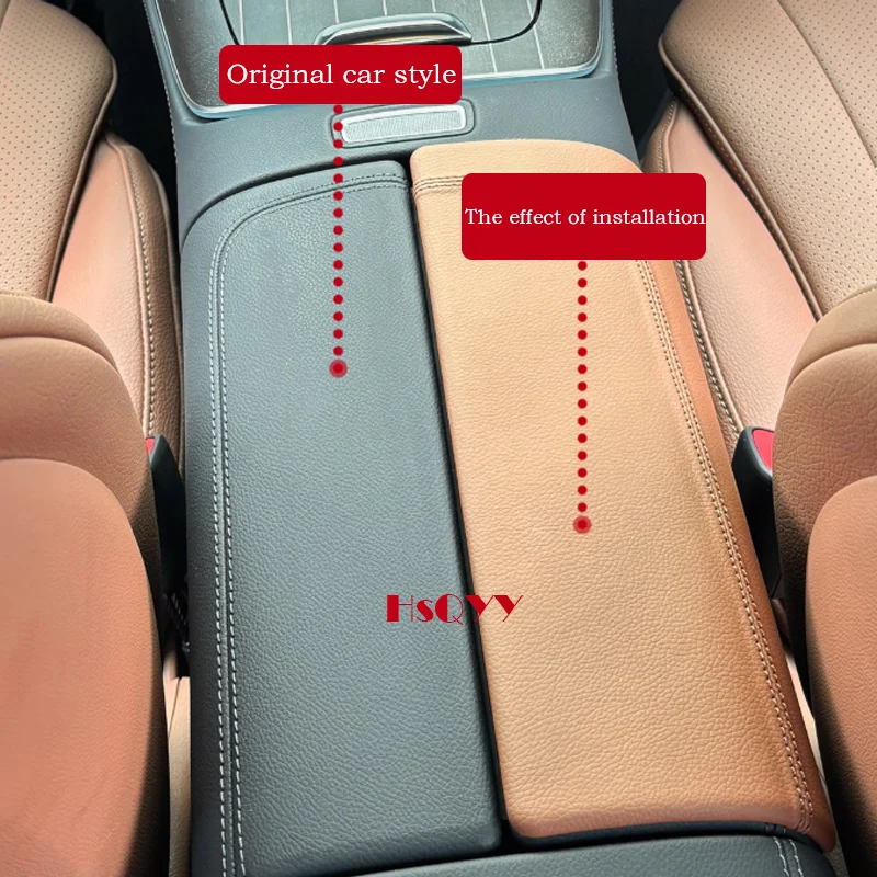 Voor Mercedes Benz E Class W214 2024 Auto Interieur Midden Armsteun Doos Console Box Opbergdoos Lederen Bekleding Cover Modificatie