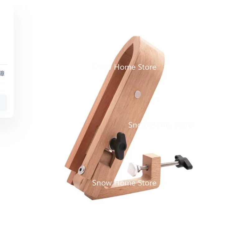 Foldable Wooden Clamp Adjustable Wood Leather Craft Hand Stitching For Pony Lacing Sewing DIY Tools Lacing Sewing DIY Tools