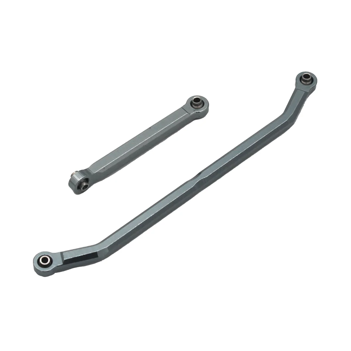 Metal Adjustable Steering Linkage Link Pull Rod for 1/12 MN128 MN86S G500 Crawler Off Road Truck, Grey B