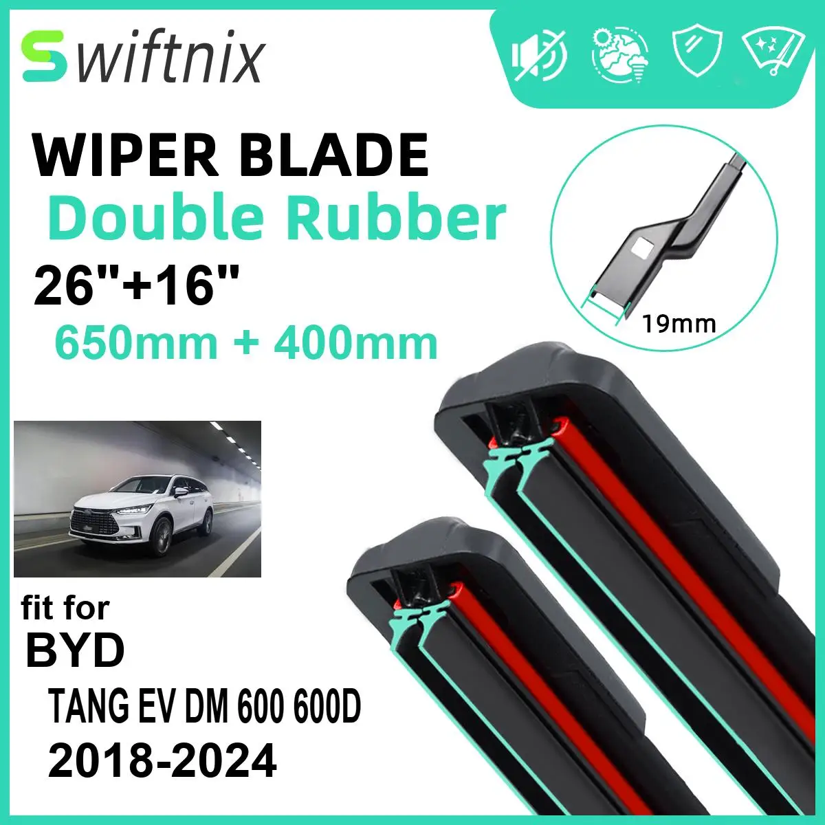 Car Wiper for BYD TANG EV DM 600 600D 2018-2024 26