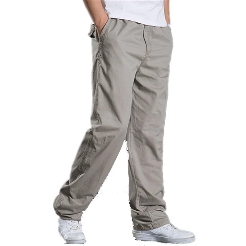 

2023 New Spring Summer Casual Pants Men Cargo Cotton Loose Trousers Mens Overalls Male Fashion Super Large XL-6XL