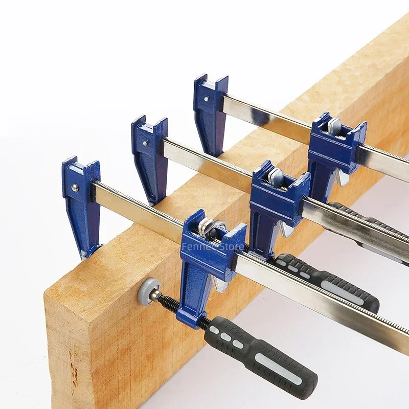 1PCS F-Type Fixing Clamp Woodworking Positioning Clip 6/10/12/18inch Adjustable Quick Clamp Heavy Carpentry Clamp Stone Fixed