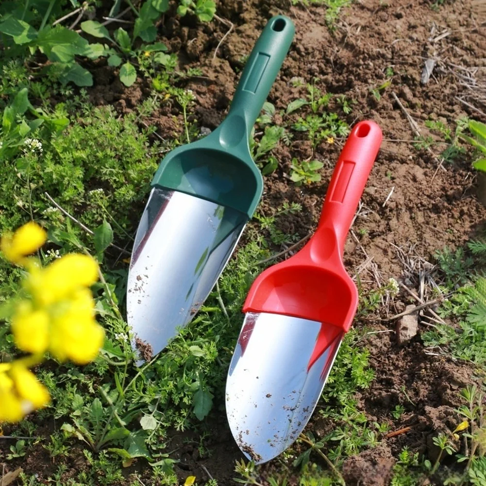 Ergonomic Hand Trowel Stainless Steel Shovel 430 Stainless Steel Construction Polished Cutting Head For Vegetable Planting