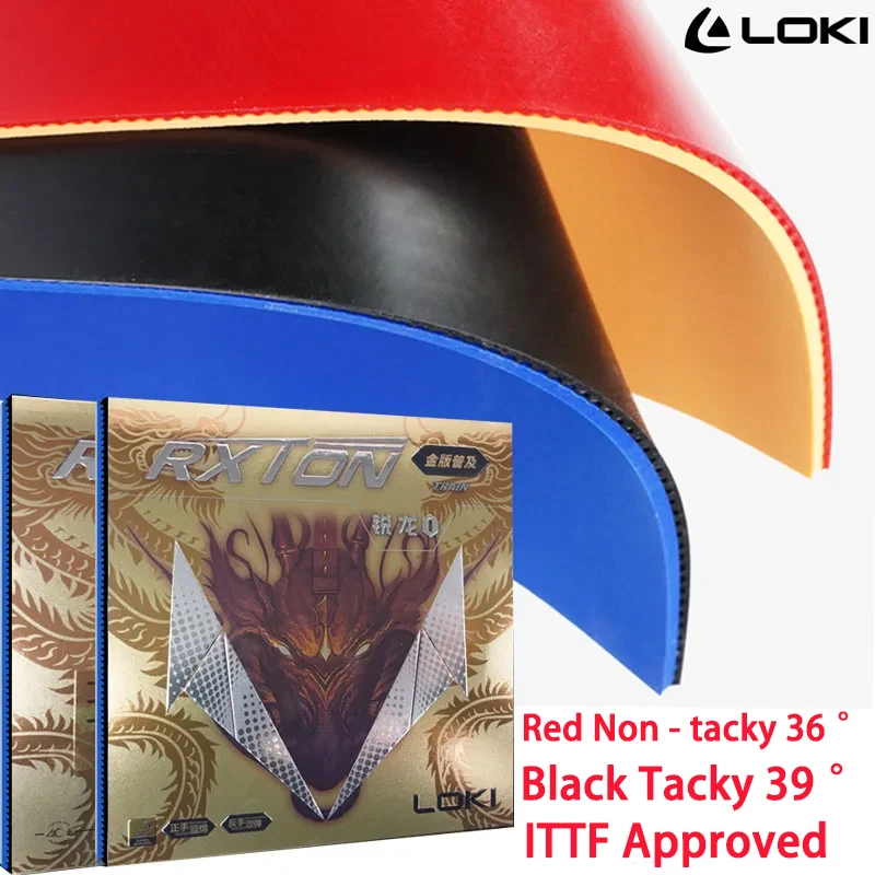 

LOKI RXTON I Золотая версия резинового листа для настольного тенниса Tacky / Non-Tacky с внутренней энергией Loxa Sponge Ping Pong Rubber Fast Attack