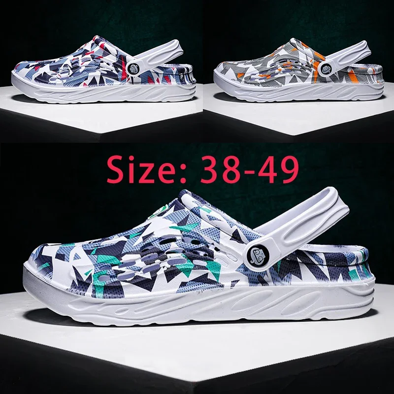 Summer Men Shoes Big Size 48/49 Slippers Oversized Sandals Women Men Casual Shoes Fashion Luxury Sandals Comfort Soft Slippers