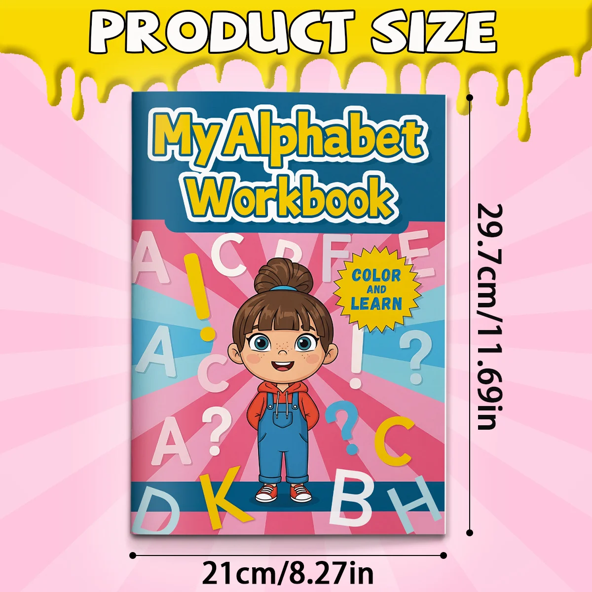 My First Alphabet Book for Kids Workbook to Learn ABC Letters Build Vocabulary and Reading Confidence
