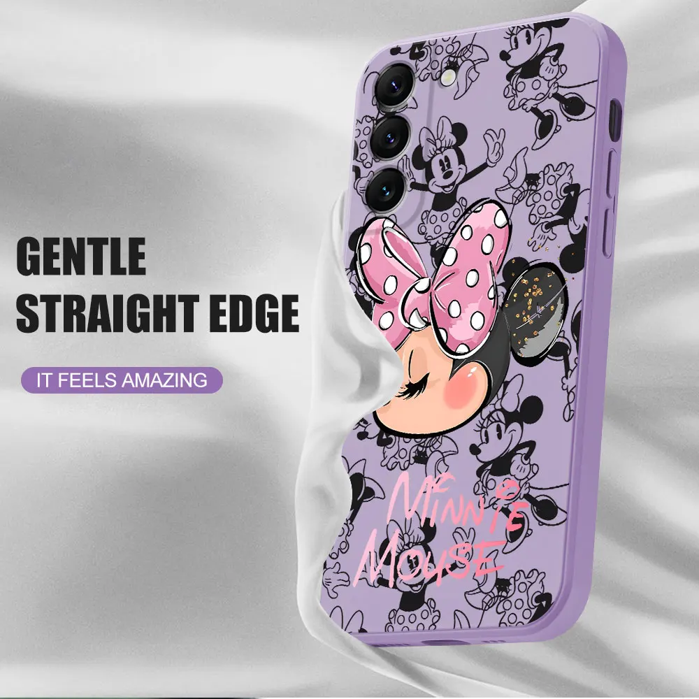 

Luxury Disney Minnie Mouse TPU Armor Phone Case for iPhone SE 11 15 Plus 14ProMax XS Max 12 Mini 8 7 13 Pro XR Silicone Cover