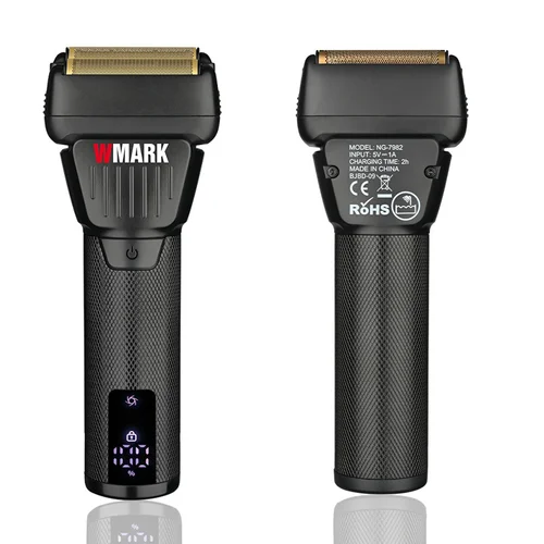 Imagen 2 del producto Afeitadora NG7982 con pantalla Digital LCD, doble hoja chapada en titanio para hombres, afeitadora, nuevo recortador de pelo profesional, peluquero de 9000RPM