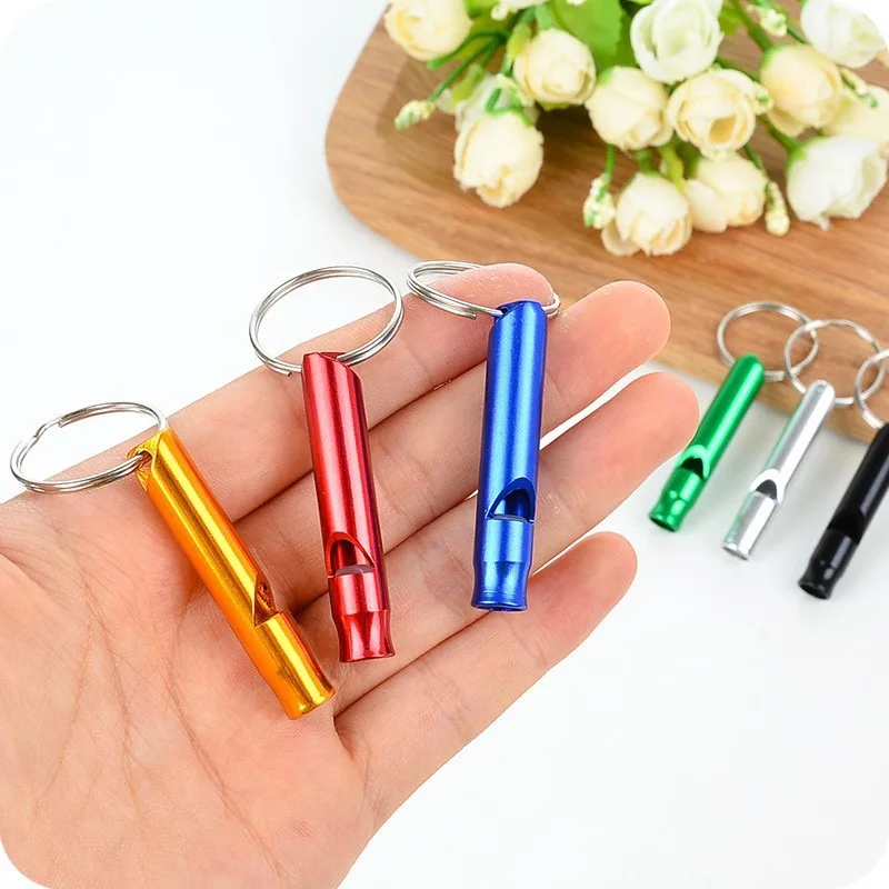 Emergency Whistle Equipped With Key Ring Suitable For Outdoor Camping Hiking Sports Training And Emergency Signal Accessories