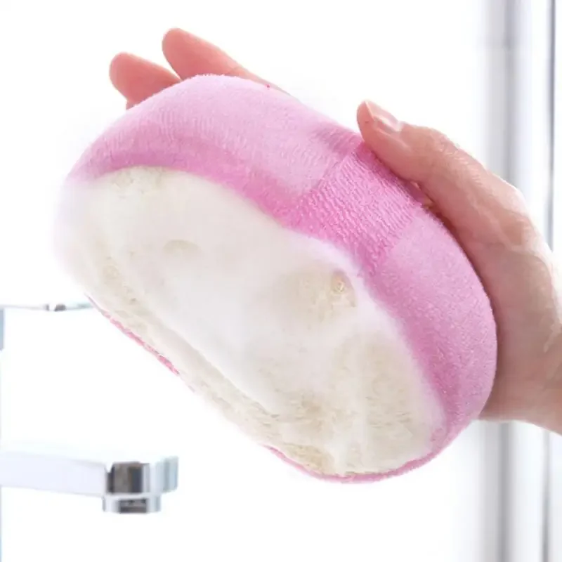 Natural Loofah Sponge Body Scrub Bath Exfoliating Wisp For Body Luffa Back Scrubber Cellulite Washclothes Shower Accessories