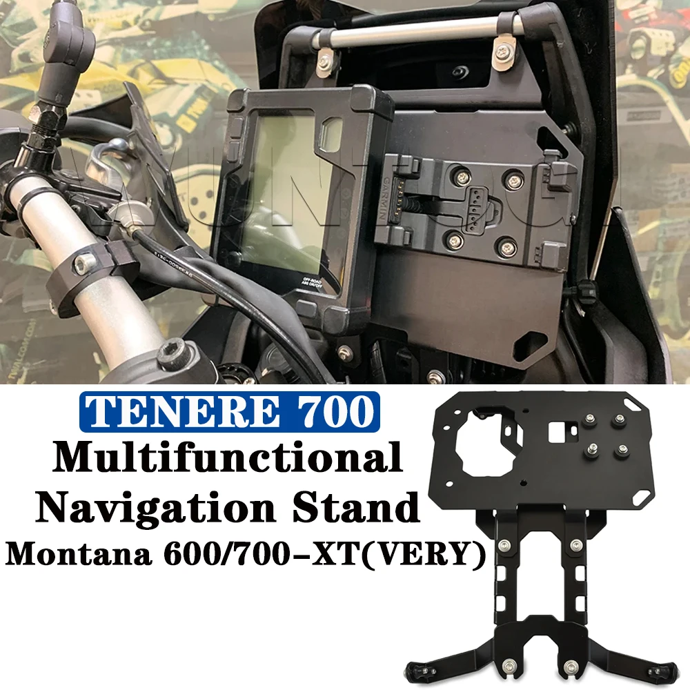 

Tenere 700 Mobile Phone Navigation Holder For Yamaha TENERE 700 T700 XTZ 2019-2022 Multifunctional Monitor Base GPS Stabiliser