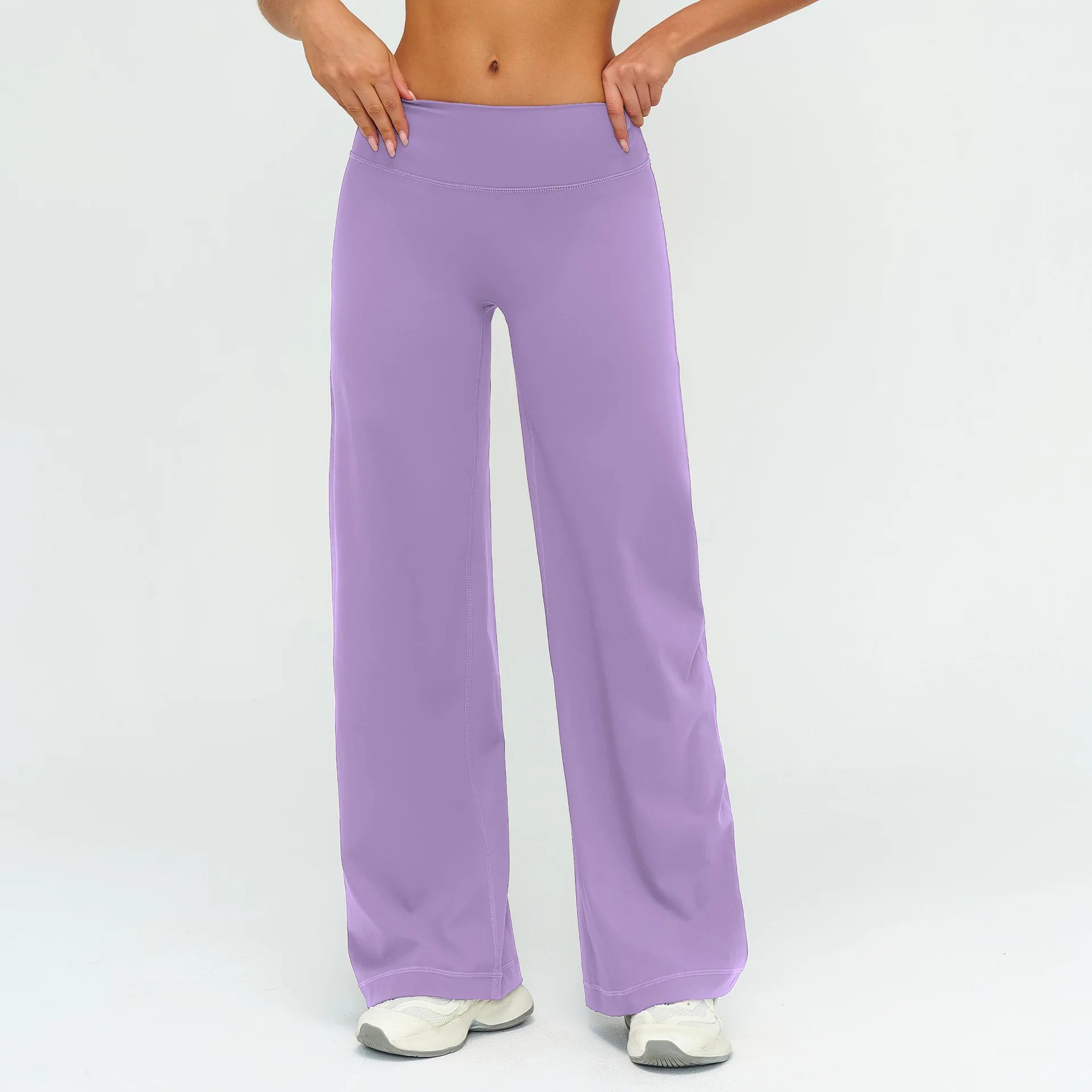 Bell-bottoms Women Straight-Leg Sports Pants Gym Clothing Naked Feeling Compression Wide Leg Yoga Leggings Pilates Fitness Tight