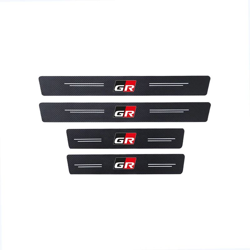 for GR SPORT for Toyota YARiS supra Corolla Prius Harrier Camry Tacoma Venza rav4 GR RZ RC 4pcs Car threshold car accessories