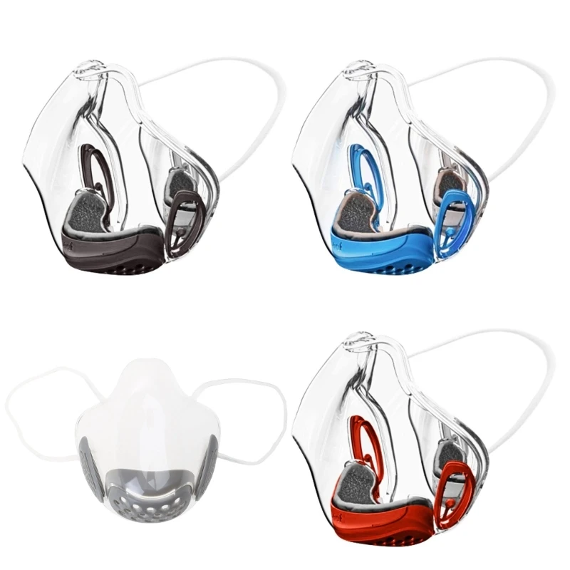 

Breathable Mouth Nose Prot,Transparent Face_Shield for Adult,Anti-Fog Clarity Face_Masks Plastic,Visible Clear Face_Mask