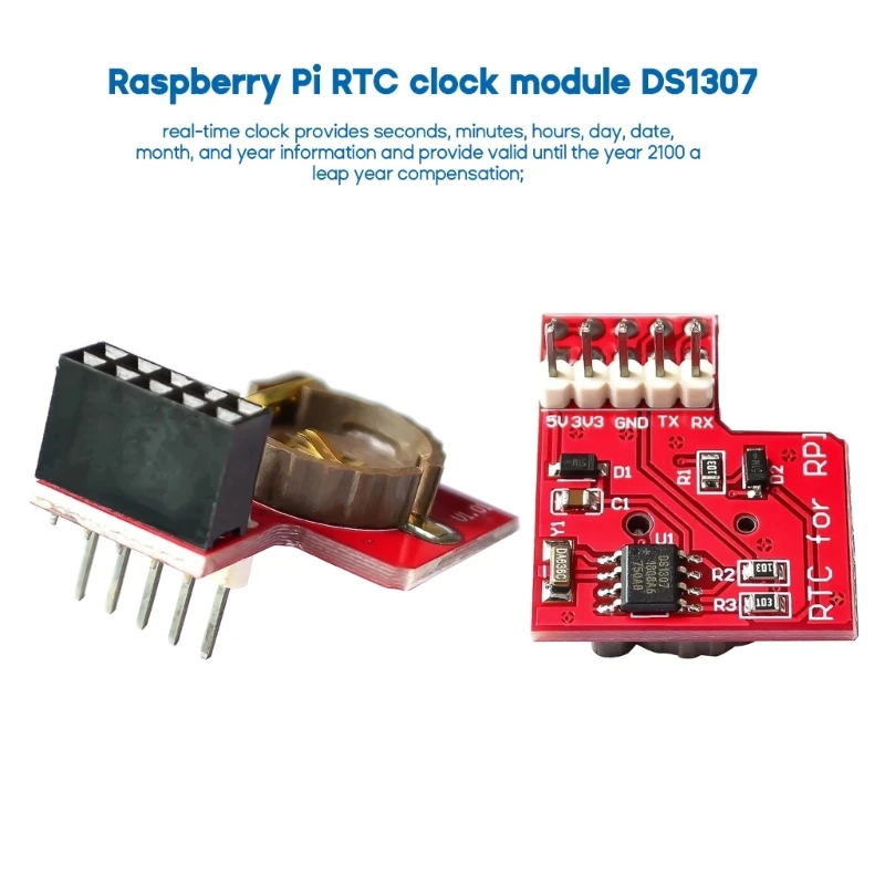 896F DS1307 IIC Module Precision Clock Module DS1307 Memory Module Mini Module Real Time 3.3V/5V For Raspberry Pi