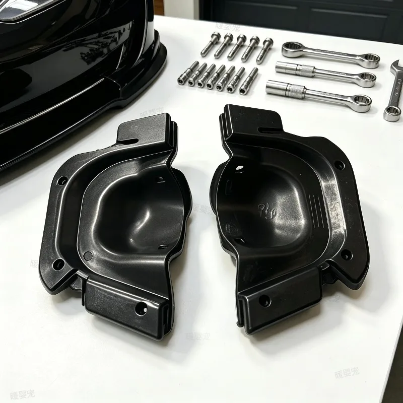 For Tesla Model MS Radar Cover Front Fender Lining Radar Cover 1051652 1051653 The Inner Panel of The Front Hood Car Supplies