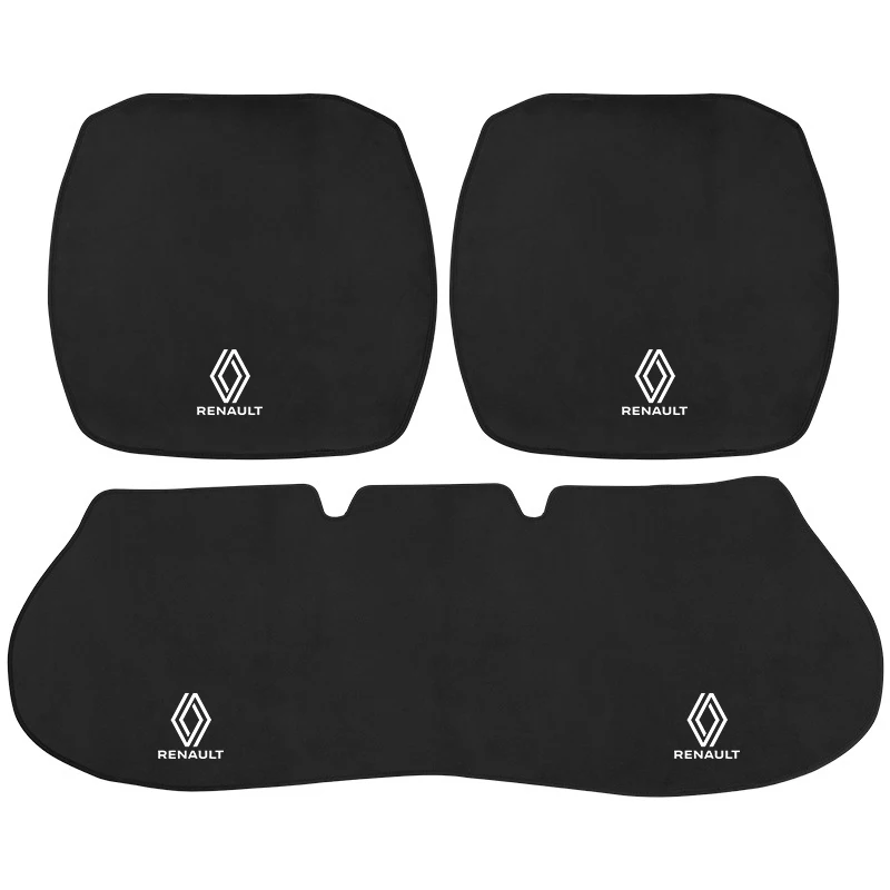 Car Seat Cushion Non-Slip Cover Ice silk Velvet Plush For Renault Sport Duster Megane 2 3 Accessories Car Styling