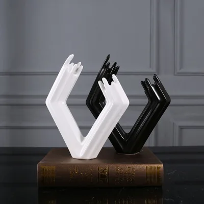 Modern creative ceramic flower ware model room sales office Furniture City hotel club living room entrance soft decoration