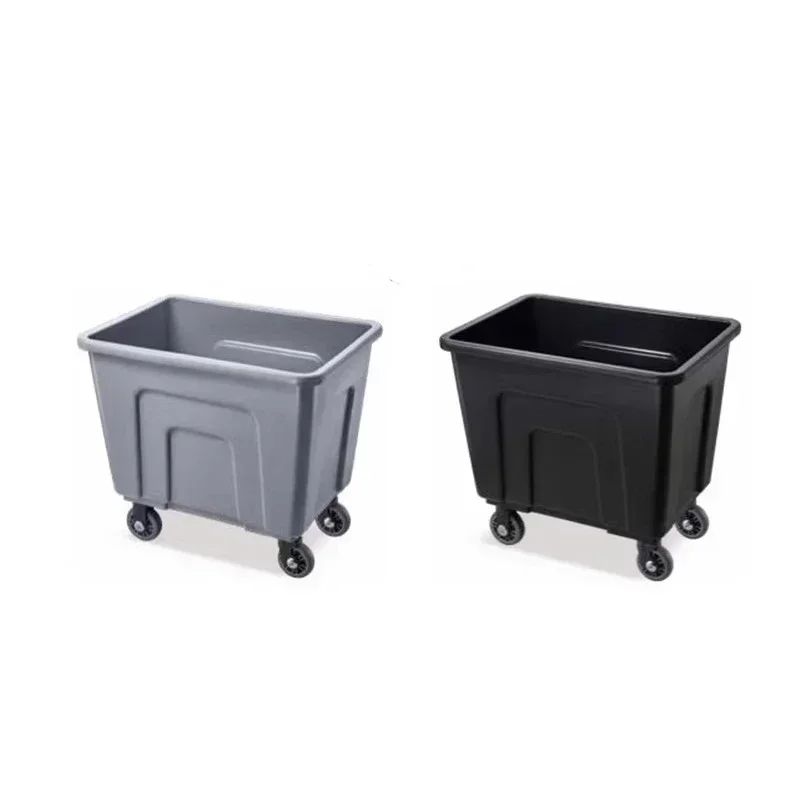 Excellent Quality Plastic linen cart Multifunctional thickened hotel hotel room cleaning service cart Silent wheel cart