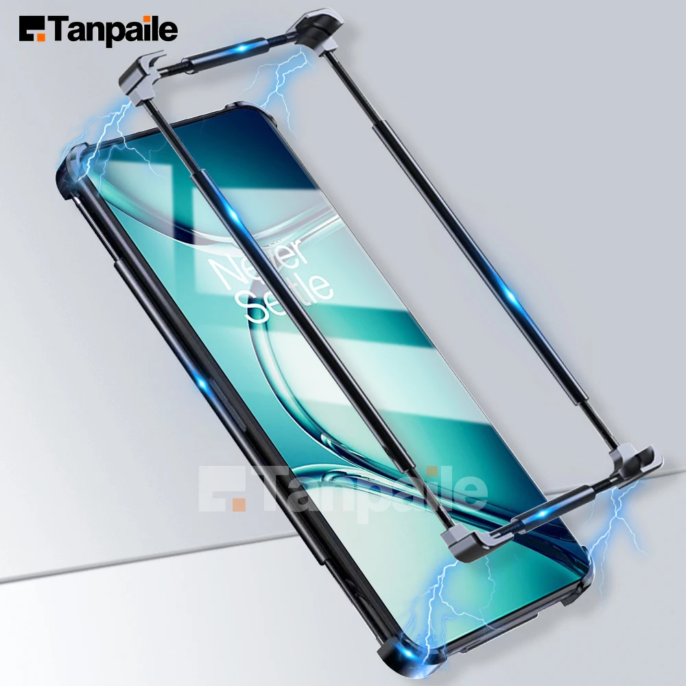 

Stainless Aluminum Metal Bumper Border Case forOnePlus Ace 2 Pro 2V 11R 11 10T 10 10R Nord 3 N30 CE3 CE2 Shockproof Lock Cover