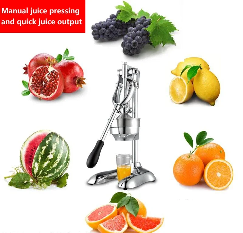 Commercial Large Stainless Steel Hand Squeeze Juicer Manual Household Fruit Pomegranate Juicer Orange Juicer Squeeze Lemon