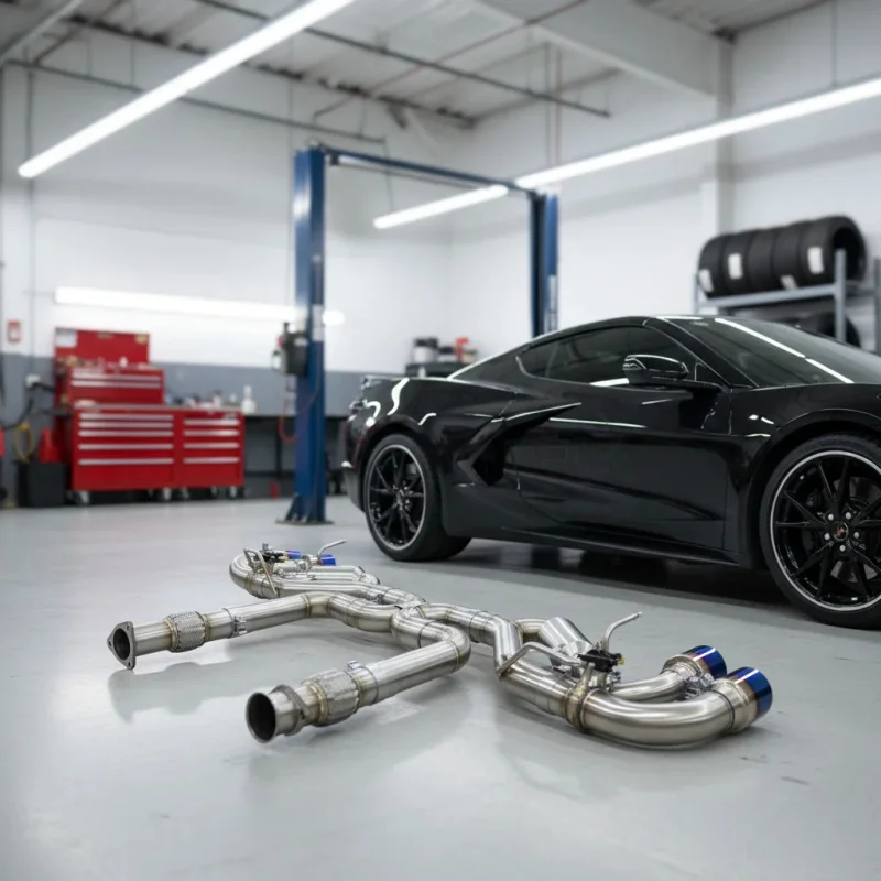 

Выхлопные трубы с клапаном управления для Chevrolet Corvette C8 Z06 2019-2024, нержавеющая сталь, глушитель, система Catback, улучшенная выхлопная система