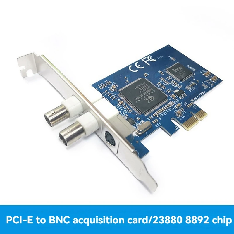 PCIE To BNC Capture Card CX23880+8892 Chip PCIE Surveillance AV/S Terminal SV2000 Video Capture Card