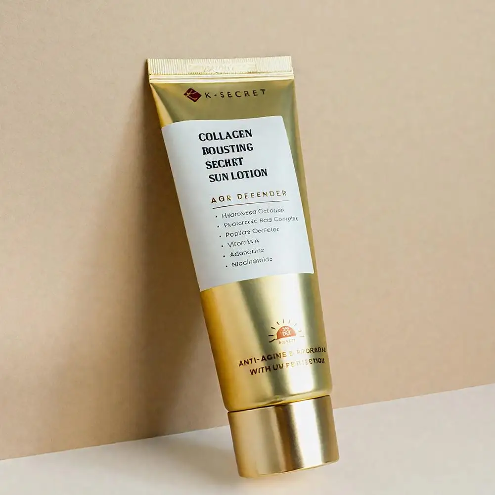 60ml Collagen Sunscreen Deeply Nourishes SPF50+ Protection Uvb Damage Brightening Quickly Absorbed Refreshing And Non-greasy