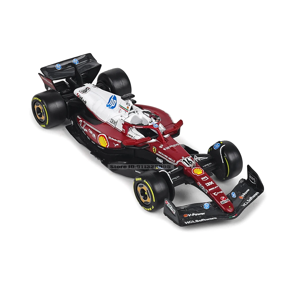 Bburago 1:43 2025 F1 Ferrari SF25 Monza #16 Charles Leclerc #44 Lewis Hamilton Alloy Car Die Cast Model Toy Collectible view 4