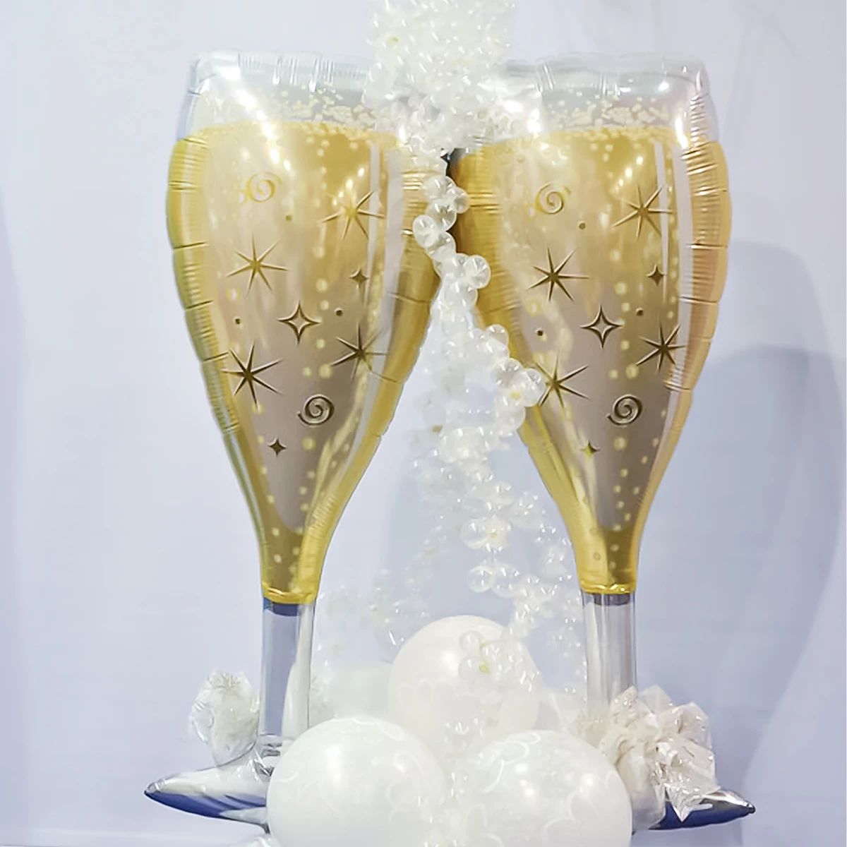 Champagne glass aluminum foil balloon, suitable for wedding, birthday, bar, anniversary decoration, gift champagne glass balloon