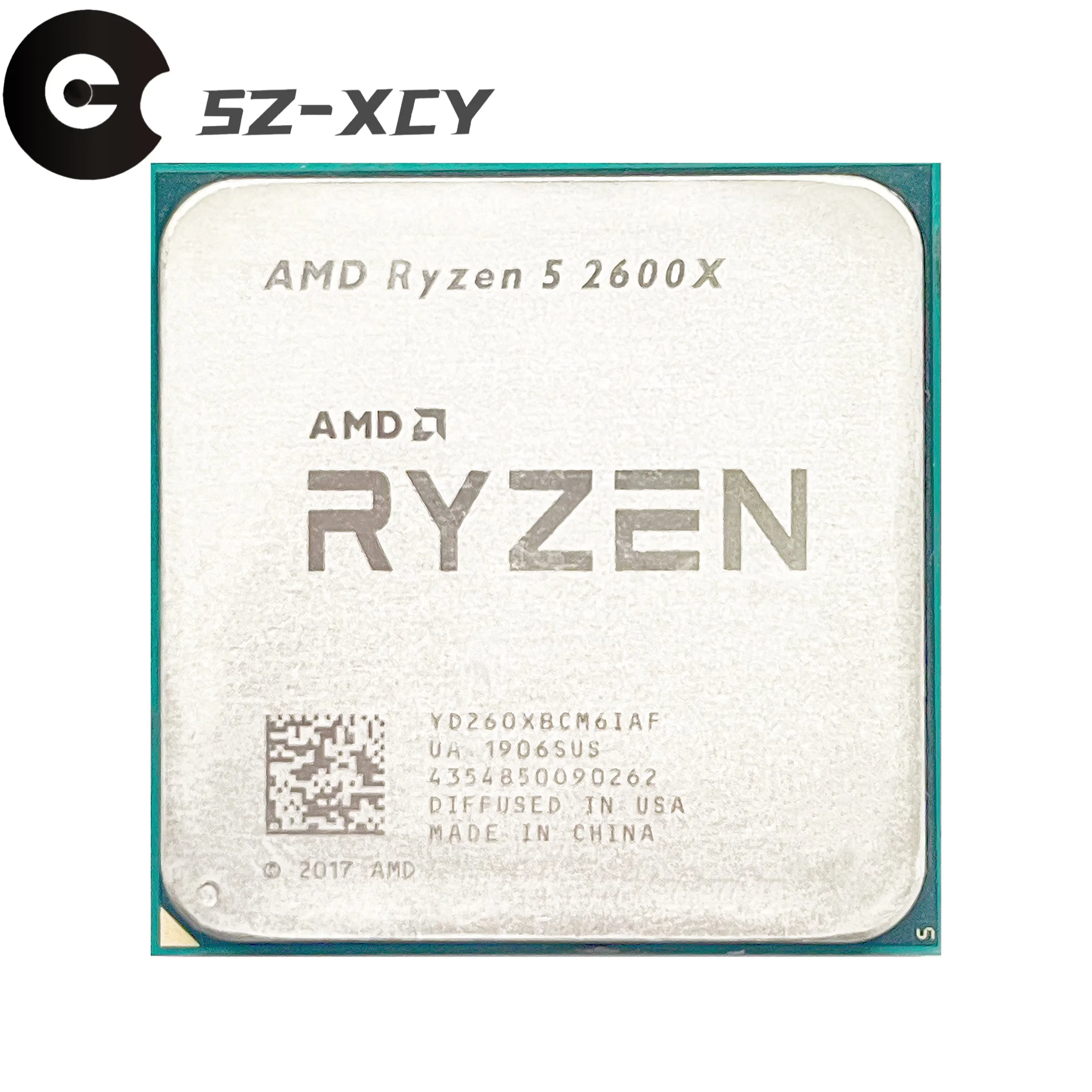 AMD Ryzen 5 2600X R5 2600X 3.6 GHz Six-Core Twelve-Thread CPU Processor YD260XBCM6IAF Socket AM4