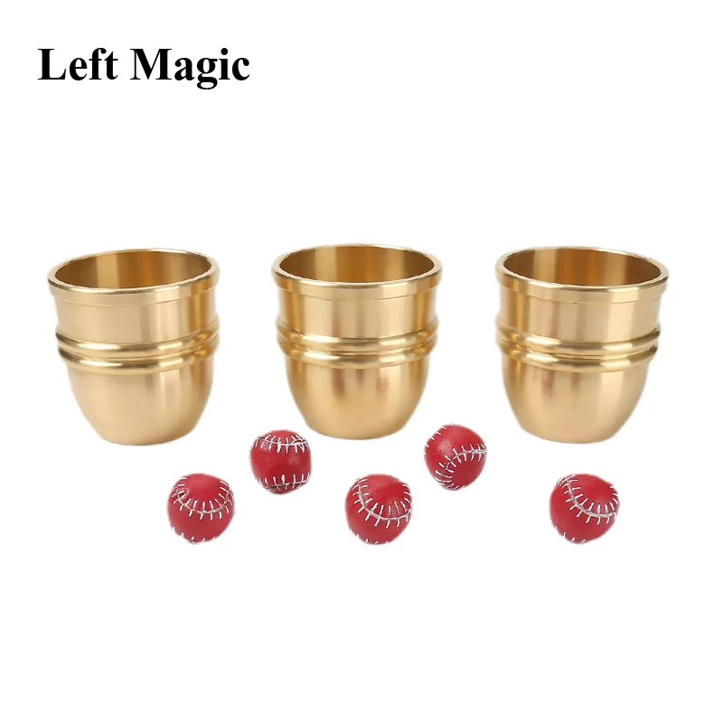 Cups and Balls (Medium) by Jimmy Fan Magic Tricks Balls Appearing/Disappearing Magia Close Up Illusions Gimmicks Props Mentalism