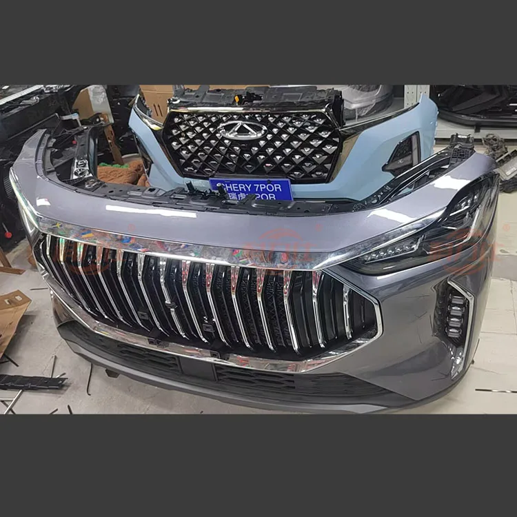 Chery Jetour X70 Plus Front Bumper Assembly Radiator & Headlight Disassembly Parts Car Bumpers 4