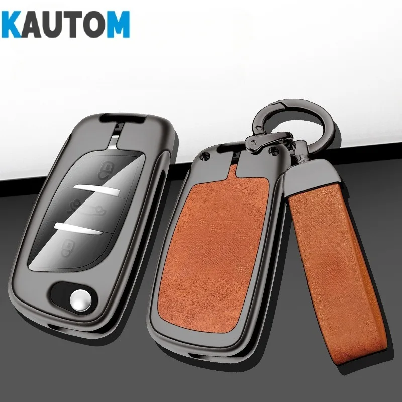 Car Folding Remote Control Key Cover Use For Soueast Dx3 Dx7 Dx519 A5 Key Case Shell Decorative Buckle