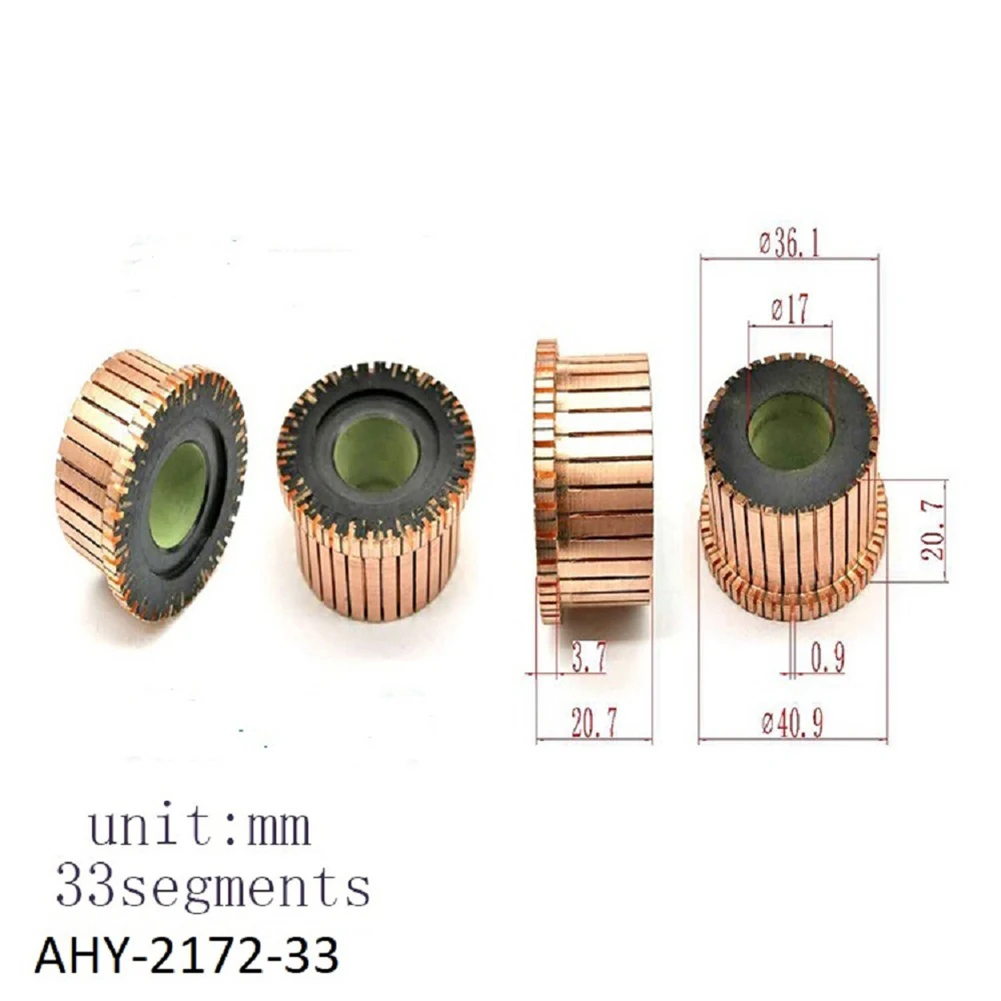 Motor Commutator For DIY Projects 36.1x 17x 20.7 20.7 Mm Groove Type Commutator Efficient Motor Operation Precision Design