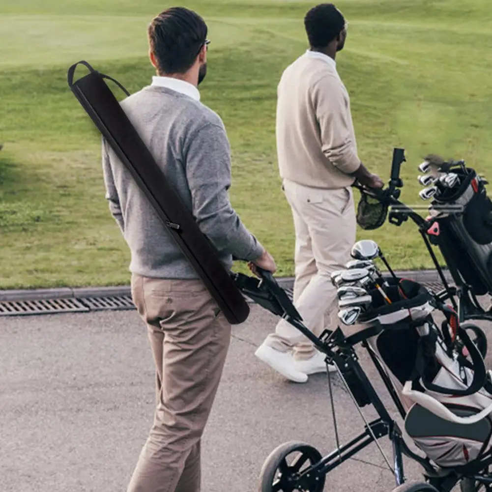 Insulated Beverage Carrier Insulated Golf Beer Cooler Bag with 7-can Sleeve Waterproof Oxford Cloth Shoulder Bag for Outdoor