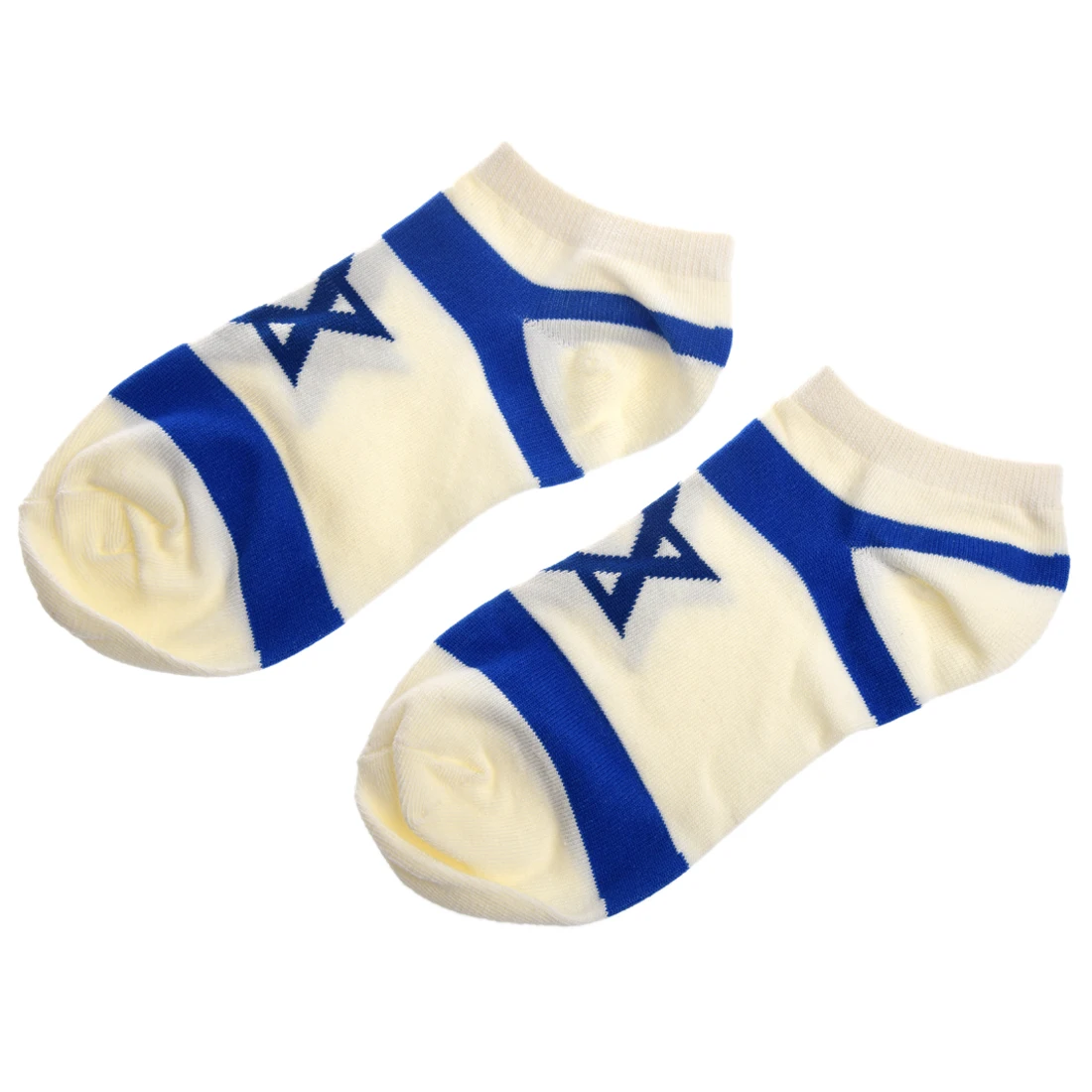 Pair of Stylish Star Israel Flag Pattern Socks For Men