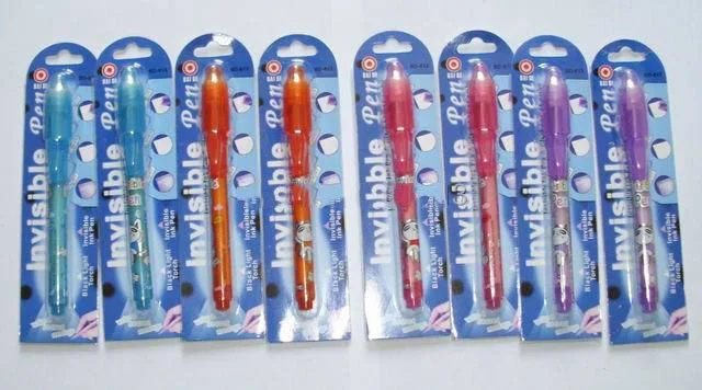 Wholesale Invisible Ink Pens with UV Light Party Bag Fillers for Boys & Girls, Magic for Writing Secret Message 813 DHL Delivery